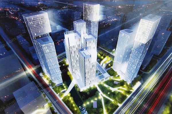 上海91视频福利网站為南京金融城提供橡膠軟接頭